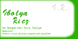 ibolya ricz business card